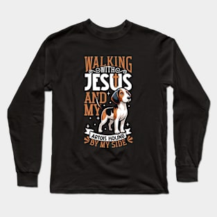 Jesus and dog - Artois Hound Long Sleeve T-Shirt